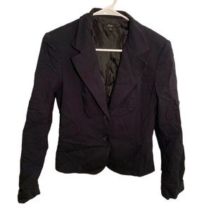 Sele 2 Button Blazer Black Long Sleeve Fitted